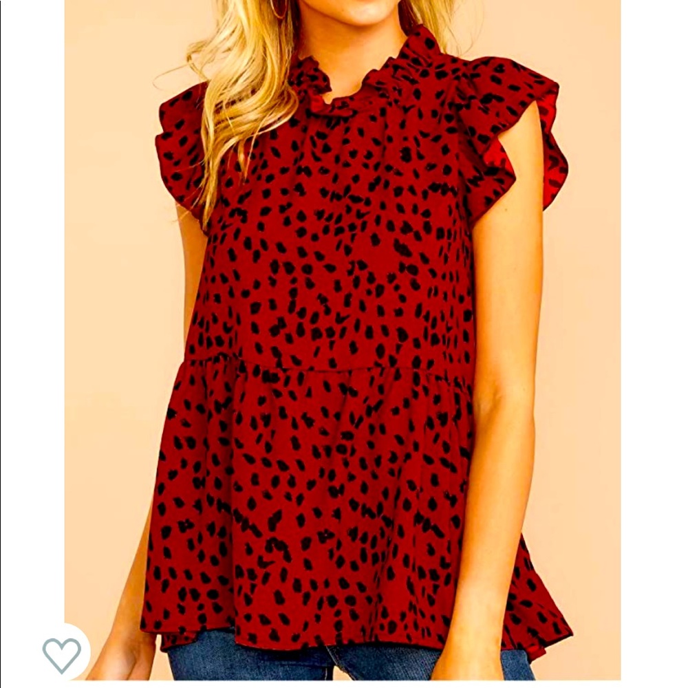 Angashion Babydoll Tunic Blouse - NWT! (From Amazon)